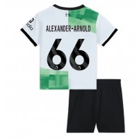 Camisa de Futebol Liverpool Alexander-Arnold #66 Equipamento Secundário Infantil 2023-24 Manga Curta (+ Calças curtas)